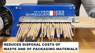 Cardboard Shredder Machine | cardboard shredder for packaging | HYPER SHREDDER 299 STRIPS !