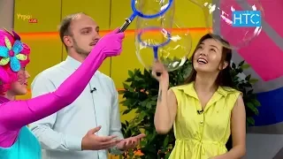 Шоу мыльных пузырей: горящие и гигантские мыльные пузыри на УтроLive / НТС