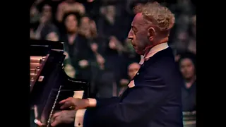 Arthur Rubinstein Live Recital Warsaw 1966. Schubert Sonata D960 - Mvt 1. AI Colorize, 1080p 60fps.