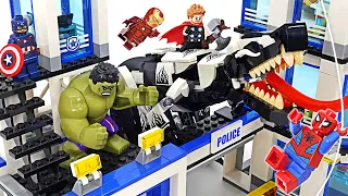 Venom Mechanical Dinosaurs appeared! Marvel Avengers Hulk, Spider-Man! Go! | DuDuPopTOY