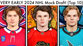 EARLY 2024 NHL MOCK DRAFT! (UPDATED TOP 10 Prospect Rankings & Macklin Celebrini/Cole Eiserman Talk)