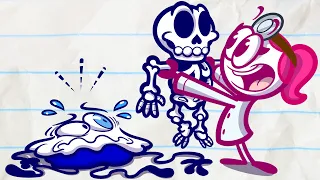 Pencilmate Loses All his BONES!!| Animated Cartoons Characters | Animated Short Films | Pencilmation