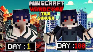 I Played Minecraft Jujutsu Kaisen As Toji Sukuna For 100 DAYS… This Is What Happened