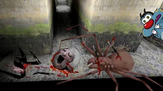 Granny Spider Vs Spider Angelina in Granny 1.8 With Oggy and Jack