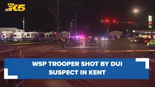 Washington State Patrol trooper shot by DUI suspect in Kent