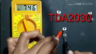 How to check TDA2030A in multimeter | TDA2030 Testing | Home theatre Ic 2030 testing