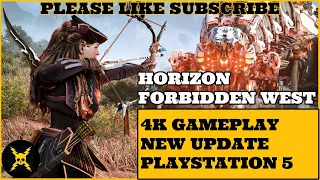 HORIZON FORBIDDEN WEST - 4K GAMEPLAY - NEW PERFORMANCE MODE UPDATE - PLAYSTATION 5