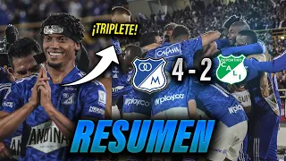 ✅💥Millonarios 4-2 Dep. Cali | Fecha 6 Liga | RESUMEN Y GOLES | Goleada y más líderes que nunca