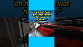 😯🚗 Gio over Ferrari aan Enzo Knol geven #gio #enzoknol #auto #vlog