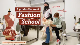 A week of fashion school & life | NYC fashion student, Parsons art school vlog