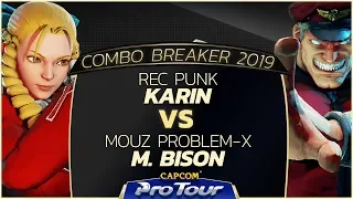 REC Punk (Karin) vs MOUZ Problem-X (M. Bison) - Combo Breaker 2019 Grand Finals - CPT 2019