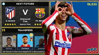 Quarter Final Diamond Cup (Play Against Atletico Madrid) | DLS 22 R2G [EP. 66]...