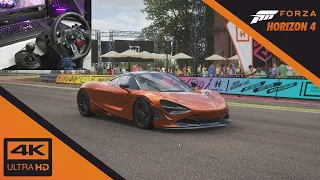 2018 McLaren 720S Coupe | Forza horizon 4 | Logitech g29 Gameplay | 4K 60FPS