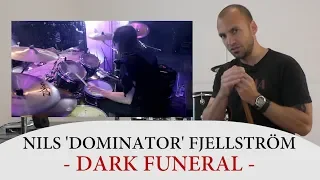 Drum Teacher Reacts to Nils 'Dominator' Fjellström - Former Drummer of Dark Funeral