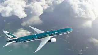 Cathay Pacific 777-300ER - Hong Kong Take Off [Flight Simulator 2020]