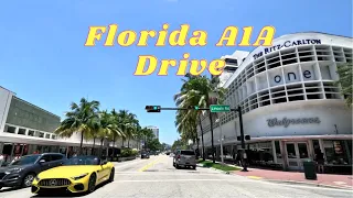 Miami, Florida to Fort Lauderdale, Florida Drive - State Road A1A Route