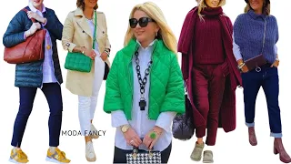 COMFORT with STYLE CASUAL OUTFITS for WOMEN aged 40, 50, 60 and 70 years. CASUAL OUTFIT IDEAS