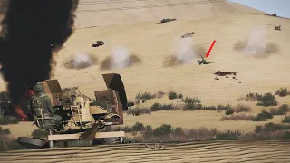Soviet towed 23 mm anti-aircraft vs Rebels | Afghanistan | ARMA 3: Milsim
