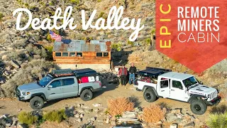 Staying in remote & secret Death Valley Miner's Cabin!