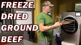 Freeze Drying Ground Beef For Long Term Storage