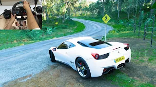 Ferrari 458 Italia 2009| forza horizon 5 | Logitech G29 | steering wheel gameplay.#ferrari