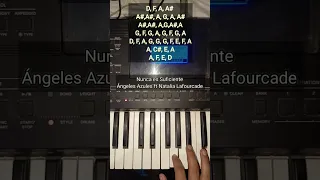 Nunca es Suficiente- Ángeles Azules Easy Piano 🎹 #tutorial #piano #natalialafourcade #cumbia