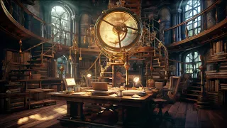 Peaceful Steampunk Library - Relaxing Ambience