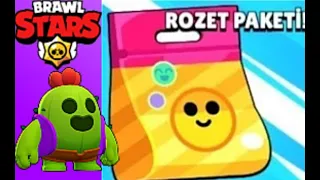 BÜTÜN HESAPLARIMDA ÜCRETSİZ ROZET PAKETİ AÇILIMI VE BÜYÜK KUTU AÇILIMI ! ( spike çıktı ) Brawl Stars