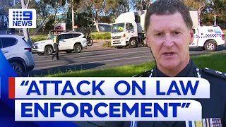 Gunman on the run after shooting at police officer in Melbourne | 9 News Australia