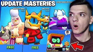 NOUL UPDATE cu SKINURI GRATIS si RECOMPENSE din MASTERIES! Brawl Stars