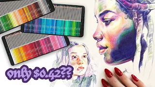 I HAVE to share these pencils with you! ✦ inexpensive colored pencil review + demo