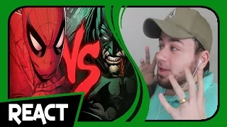 REACT HOMEM-ARANHA VS BATMAN DUELO DE TITÃS PART TAUZ (7 MINUTOZ) | ‹ TIAGO REACT ›