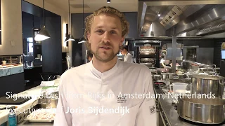 Joris Bijdendijk prepares one of his best dishes at RIJKS