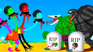 Evolution Of Squid Game Dol Vs BIG VENOM 2 And HULK Skull Crawler: R.I.P All Monsters in the World