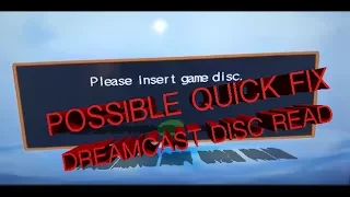 Sega Dreamcast Disc (Disk) Read No Disk Possible Quick Fix Laser
