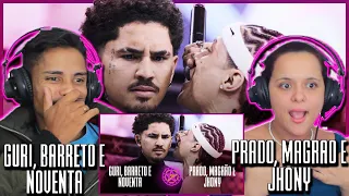 (FATALITY DA NOITE) GURI, BARRETO E NOVENTA X PRADO, MAGRÃO E JHONY  | BDA 7 ANOS [React do Casal]🔥