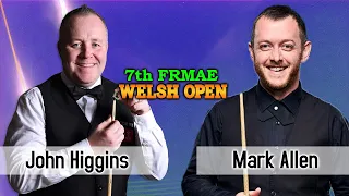 Quarter Final of Welsh Open Snooker 2024 7th Frame Between Mark Allen Vs John Higgins