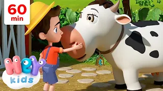 Eine Kuh namens Lola und mehr Kinderlieder! | Kuh Lied | Eine Stunde | HeyKids Deutsch