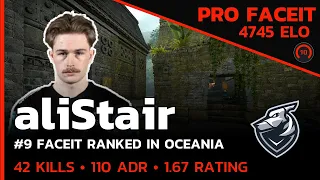 aliStair Grayhound 42 KILLS ON FACEIT🔥 w/INS (ANCIENT) FACEIT LVL 10 / CSGO POV / Aug 7, 2023