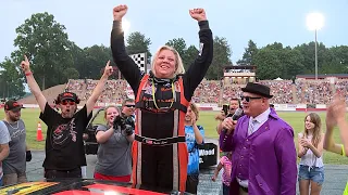 BOWMAN GRAY RACING  - AMBER LYNN WINS FOR THE FIRST TIME IN 2021 - SPORTSMAN RACE 1 - 7-31-21