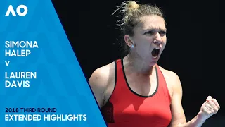 Simona Halep v Lauren Davis Extended Highlights | Australian Open 2018 Third Round