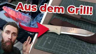 NICHT WAHR! - Outdoor Messer aus dem Kohlegrill? | Messer einfach selber bauen #anleitung