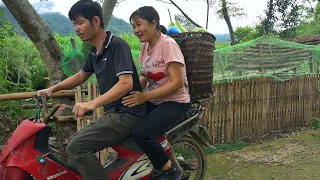 KONG and his newlyweds harvest gourds to sell in the market - Happy new life