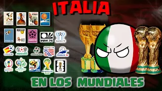 HISTORIA de ITALIA en los MUNDIALES  1930-2022 COUNTRYBALL