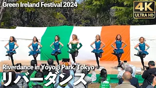 [4K]🇯🇵 Riverdance in Yoyogi Park, Tokyo, Japan. Green Ireland Festival 2024.