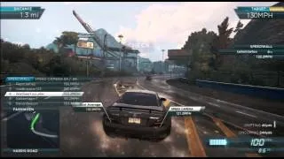 Need for Speed: Most Wanted PS3 Part 209 - Mercedes Benz SL 65 AMG (Speed Run, Gravity)