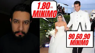 Si piden un Novio de 1.80 de ALTURA deberían de ofrecer 90*60*90?