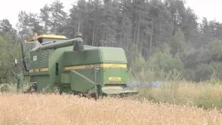 Żniwa 2013 Na Lubelszczyźnie John Deere 1052 W Akcji