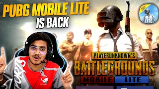 PUBG MOBILE LITE IS BACK ?😈| IMPORTANT UPDATE FOR PUBG LITE PLAYERS🤕