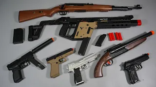 Bolt Action Shell ejecting Kar98k Sniper Rifle-Double Barrel ToyGun-KRISS Vector-Toy Guns Collection